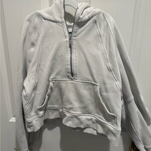 Off white  lululemon scuba Half-Zip Hoodie. Size xs/s